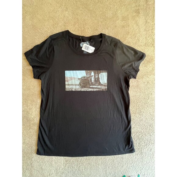 Star Wars Mandalorian Grogu Womens T-Shirt By Torrid Black Graphic Tee Size 3XL - Picture 1 of 11